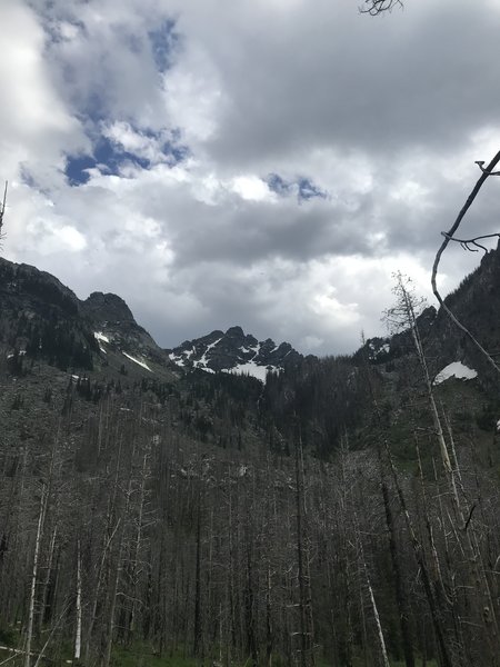 Mountain view along the trail