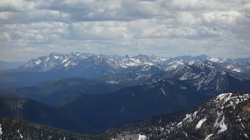 Sawtooth Mountains from the ridge