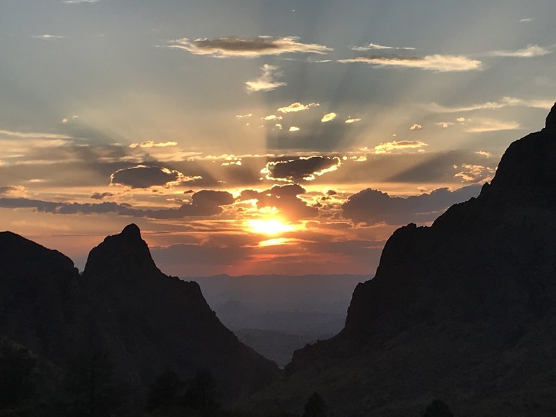 Sunset from The Window trailhead