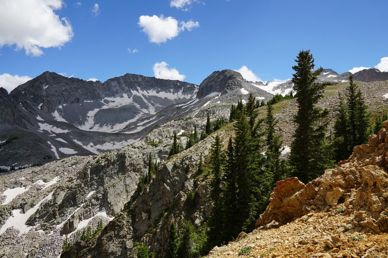 Excellent views of the Elk Range await atop this alpine pass.