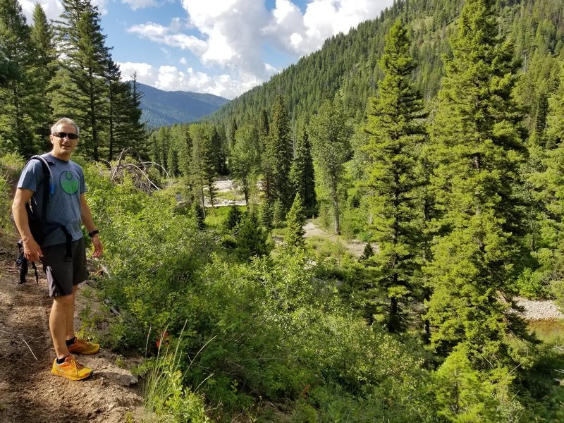 Fantastic trail run with my son. Chase and Tom Renfrow, 6-23-18.