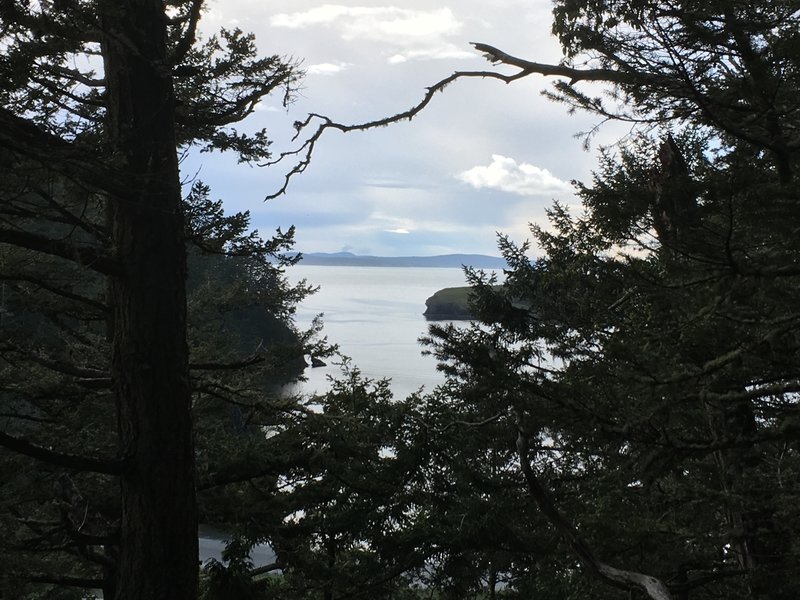 A view of Bowman Bay and Canada from the trail.