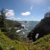 The viewpoint just off the upland trail.