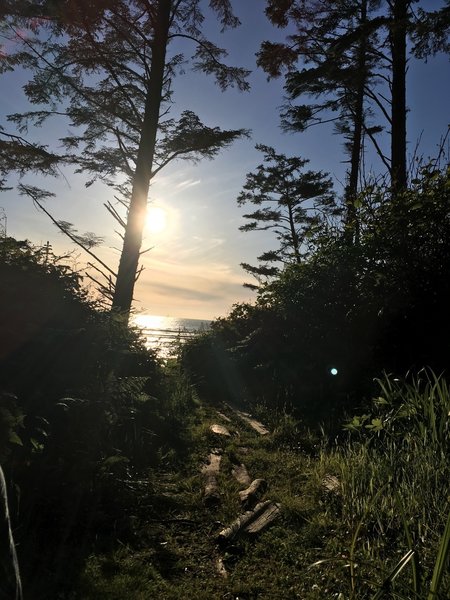 Sunset from the campsite.