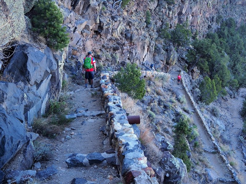 Descending the Big Arsenic Springs Trail