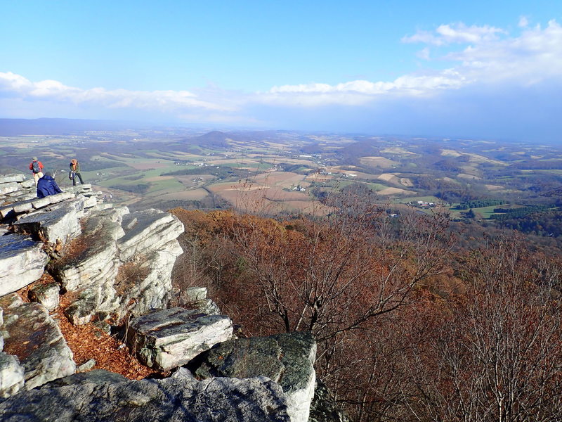 View from the Pinnacle. Looking southeast over the Pennsylvannia farm country. A rain/hail storm had just passed through (Nov).