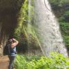 Adventures behind the waterfall