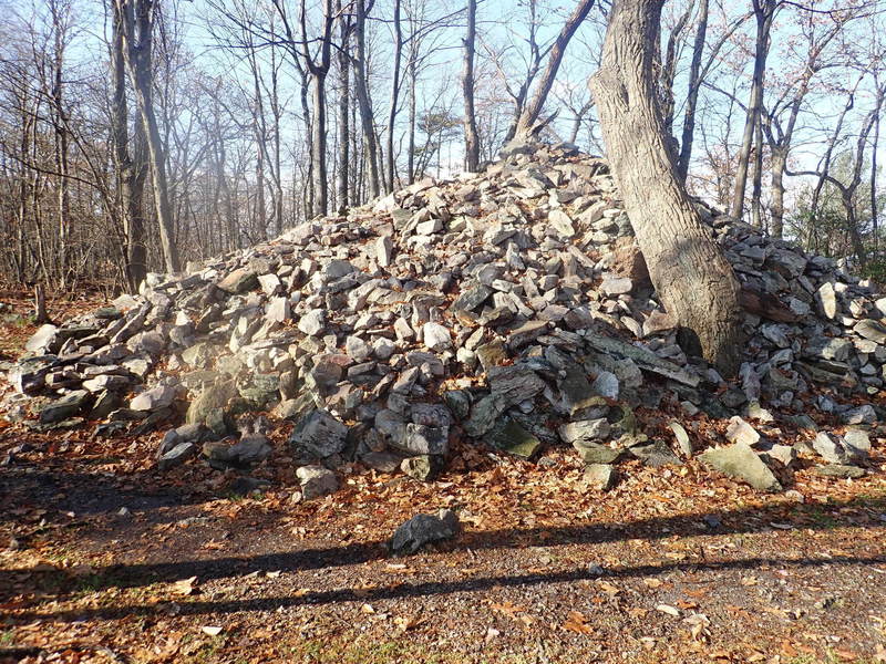 Huge rock carin near the Pinnacle