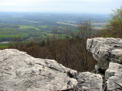 View from Pulpit Rocks. Looking south (April).