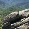 Boulders at summit of Robertson Mountain