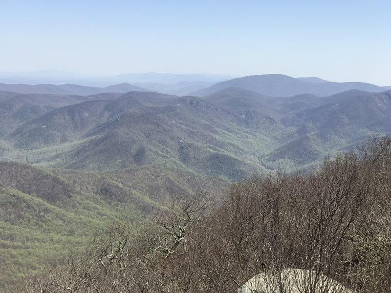 View from rock outcropping on Priest trail