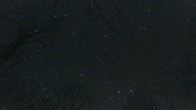 Night sky following our return to the camp site.