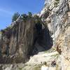 Typical view of the cliffside trail