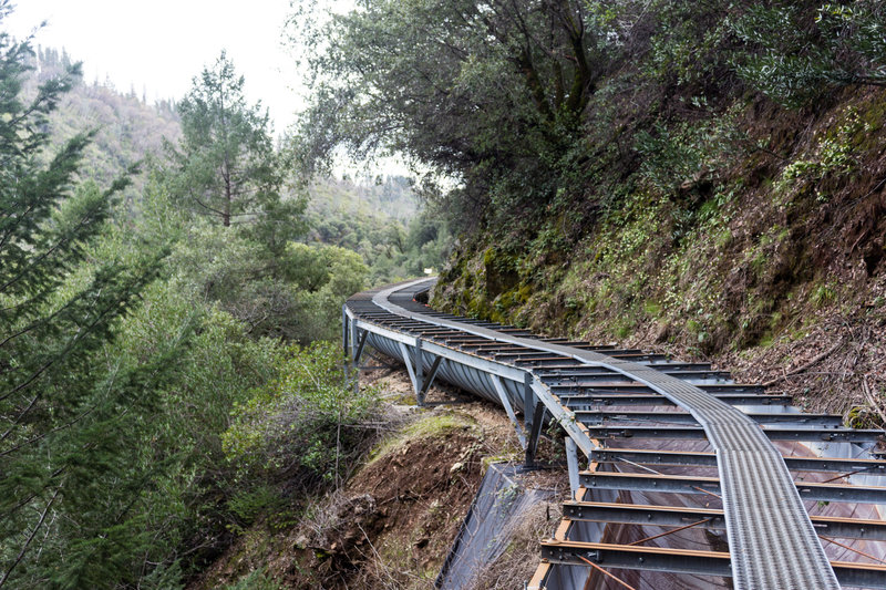 Flumes along West Branch Feather River