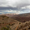 View across Sulphur Creek Canyon from the Chimney Rock Trail