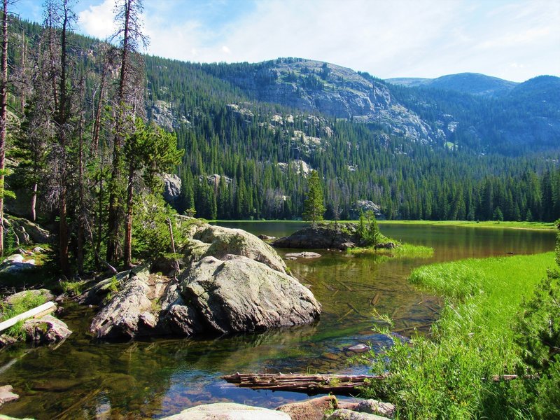 Lone Pine Lake near outlet