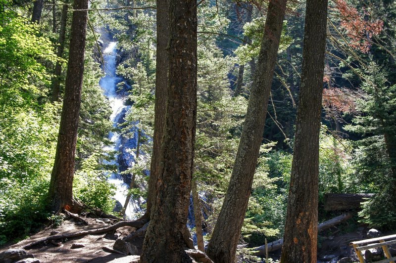 Bridge at the Pine Creek waterfall