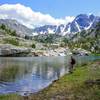 Standing on the edge of Jewel Lake