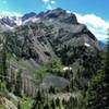 Looking down on the first alpine lake