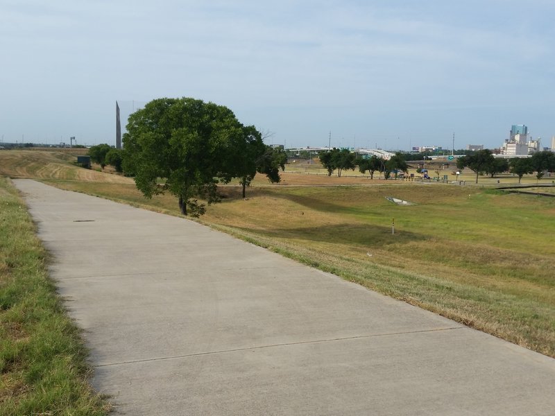 Greenway Park, accessible by a spur off the trail