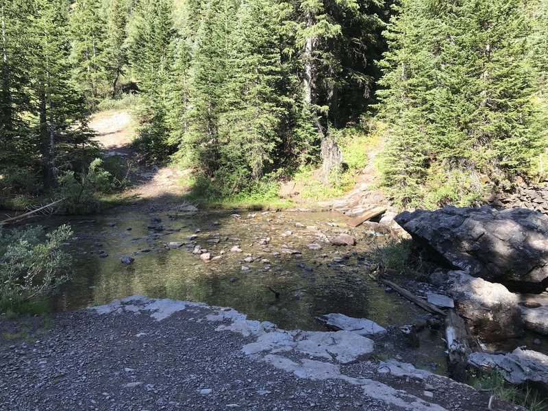 Creek crossing on Bridal View Trail - start of trail.