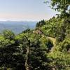 Blue Ridge Parkway view below Waterrock Knob