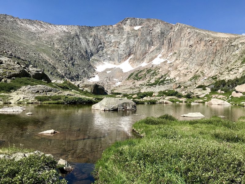 Looking at the lower, smaller Crystal Lake