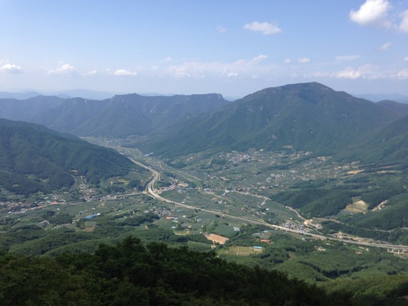 Basin in South Korea from youngnam alps