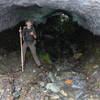 Inside the ice cave.