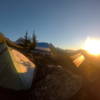 Sunrise over the camp.