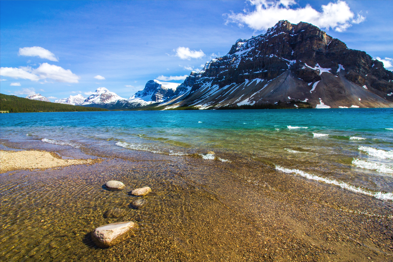 Shoreline of Bow Lake