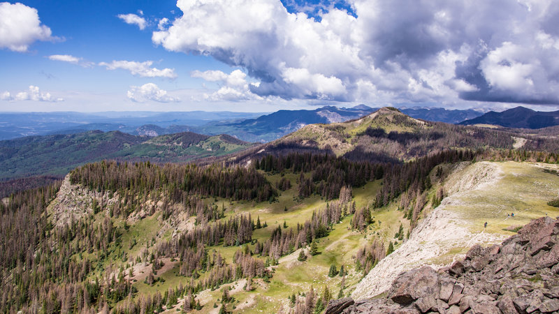 Treasure Mountain as seen from Alberta Peak