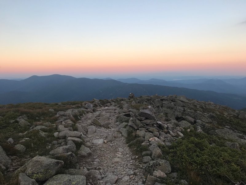 Turning onto Lion's Head from Alpine Garden