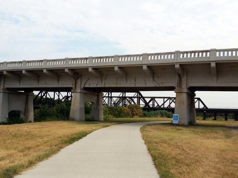 Just around the bend from Cold Springs: rail tracks from the early 1900's, and a contemporary overpass