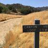 Trailhead of Canyon View Loop trail.