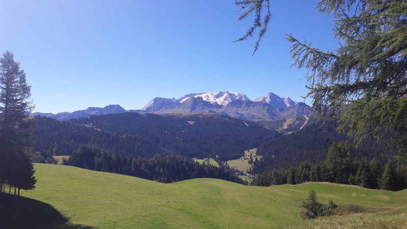 Marmolada view from Corvara