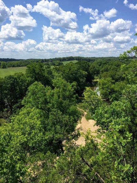 View from one of the Bluffs over Cedar Creek