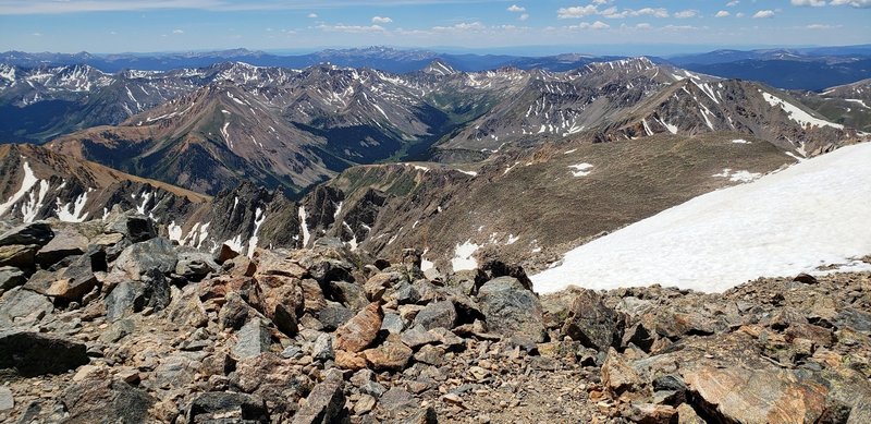 La Plata Peak summit view