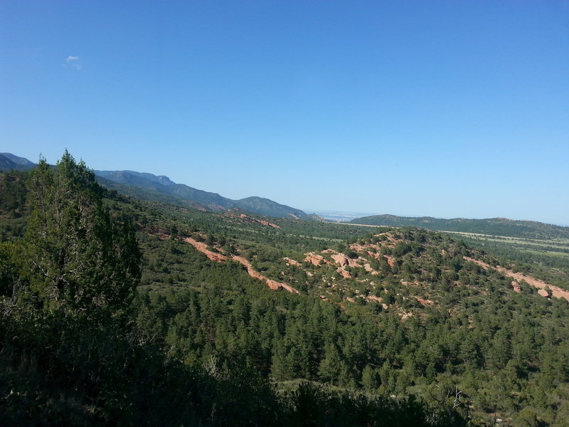 View from top of "lookout" spur trail