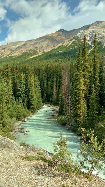 Nigel Creek is below the trail near the Nigel Creek Trailhead.