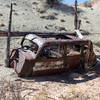 .The surprise at the end of Capitol Gorge Trail, just outside the park: The remnants of an old rusty car