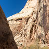 The towering walls of Capitol Gorge