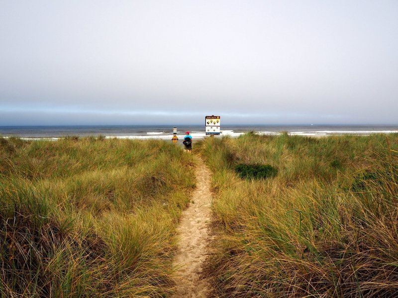 End of the trail on the Oregon coast.