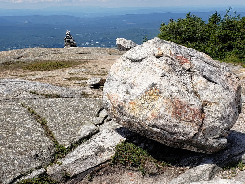 West Ridge Trail near summit view southest toward Canaan, NH.