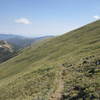 The faint Blue Ridge Trail.