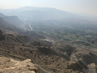 Near the top. Looking back down towards the parking lot.