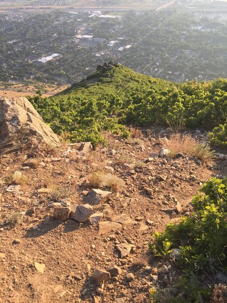 Approaching Flag Rock from the '03 Fire Trail.