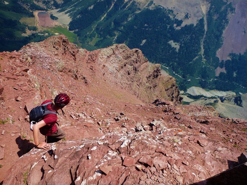 Looking down 2nd gully