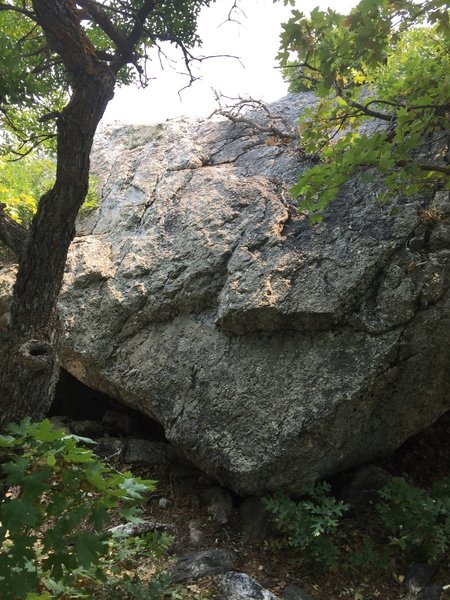 Climb this to get on top of Prayer Rock.