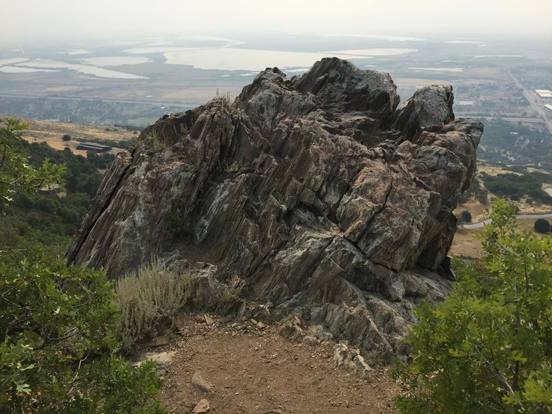 Easy access to the top of El Cap Rock.  Don't fall off the other side. There are bolts for TR-ing the other side, if you want.